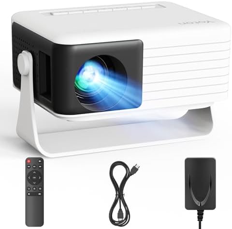 Yoton Y3 Mini Projector, Ultra-Compact 317g, 360° Stand, Auto Keystone