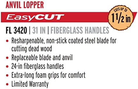 Corona Tools Compound Action Anvil Lopper – 32-Inch Heavy-Duty Branch Cutter for Tree Trimming & Pruning, Garden Loppers for Thick Branches