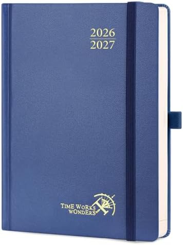 POPRUN 2026-2027 Daily Planner One Page Per Day, 5.75" x 8.5" Day Planner