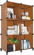 6-Cube Storage Organizer, Closet Organizer Storage Shelf Bookcase Bookshelf with Metal Hammer, Storage Cubes Organizer Cabinet for Kids, Closet, Bedroom, Bathroom, (11.8x11.8x11.8 inch)
