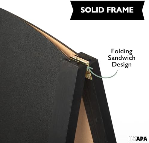 Ilyapa A Frame Chalk Board Easel Sign 26x56 in - Sandwich Signs Outdoor