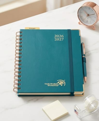POPRUN 2026-2027 Weekly Planner 6.25" x 8.5" Weekly and Monthly Planner