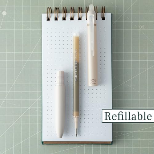 PILOT FriXion Waai Retractable & Refillable Erasable Gel Pens, Extra Fine Point 0.5 mm, Bronze Ink, 12 Count