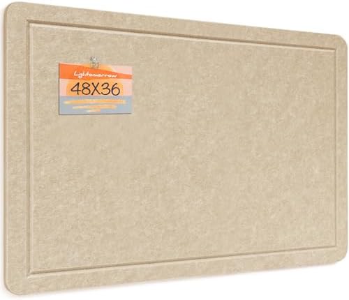 Felt Bulletin Board 48x36 inches, Decorative Pin Board for Home & Office