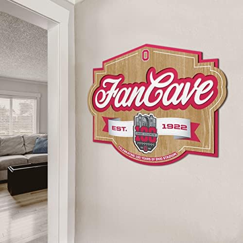 YouTheFan NCAA Officially-licensed FanCave 3D wall art - ready-to-hang, 3D multi-layered construction - floating wall mount design - Perfect fan gift