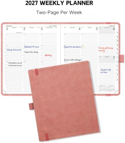 2027 Business Planner, 8.5" x 6.5"", Weekly and Monthly Planner
