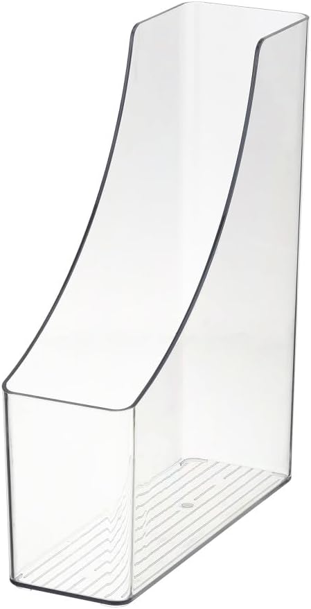 YBM HOME Vertical File Bins Organizer Closed Front Design for Safe Storage for Files, Documents, and Magazines, Ideal for Home Office, Work Desktops, or School, Medium, 1264-1