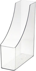 YBM HOME Vertical File Bins Organizer Closed Front Design for Safe Storage for Files, Documents, and Magazines, Ideal for Home Office, Work Desktops, or School, Medium, 1264-1
