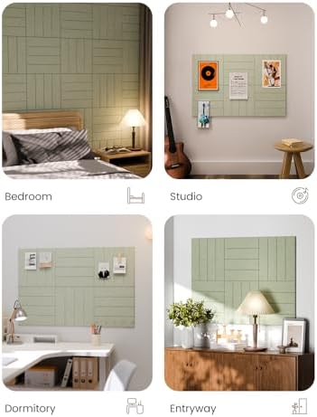 Fluxynara Felt Bulletin Board & Cork Board Alternative, Sage
