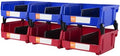 VEVOR Plastic Storage Bins 6 Pack (11 x 11 x 5-Inch), Hanging Stackable Storage Organizer Bins, Heavy Duty Stacking Containers for Closet, Garage, Office, Home, Pantry or Small Parts Organization