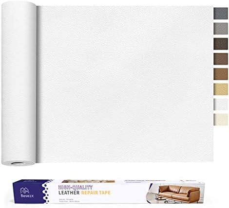 Leather Repair Patch Tape Kit, Self Adhesive Leather Repair for Furniture, Couch, Sofa, Car Seats,Office Chair,Vinyl Repair Kit.30inx16in