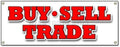 72" Buy Sell Trade Banner Sign Pawn Shop Signs Games