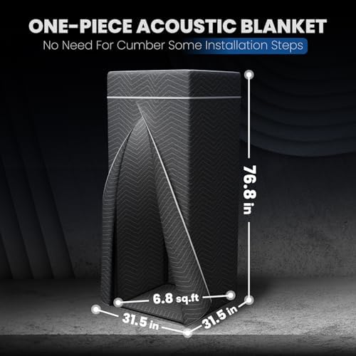 Portable Vocal Booth, Echo-Free Recording Booth Sound Proof Shield, Foldable Isolation Booth with Travel Bag for Voice Over, Podcasting, Music, Home Studio