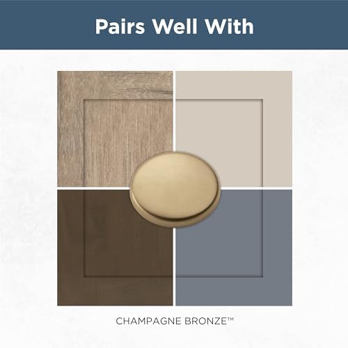 Franklin Brass (5-Pack) – Champagne Bronze Cabinet Handles, 3 Inch Hole Center, Pulls for Drawers, Kitchen Cabinet Door, Dressers | Pierce