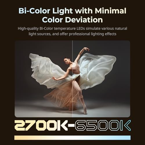 SMALLRIG RC 220B Pro 220W COB Video Light, Bi-Color Video Light 2700K-6500K