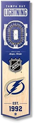 YouTheFan NHL Tampa Bay Lightning 3D 8 x 32 Stadium Banner