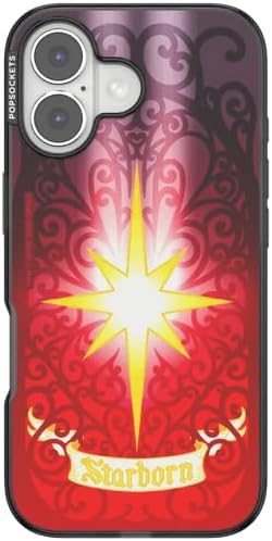 PopSockets iPhone 17 Phone Case with MagSafe- Mirror Starborn | Magnetic, Wireless Charging, Camera & Drop Protection, Acotar, Throne, Glass, Sarah, Bookish