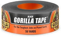 GORILLA Heavy Duty Duct Tape, Black, 1.88" x 50 yd, 1-Pack