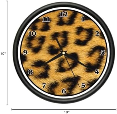Cheetah Wall Clock Print Pattern Sheets Bedroom Decor
