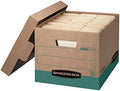 Bankers Box 12-Pack Recycled Heavy-Duty File Box, Letter/Legal, FastFold