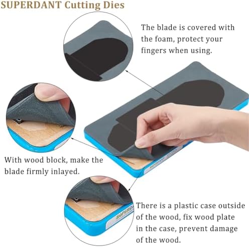 SUPERDANT Card Holder Cutting Dies for Leather DIY Craft