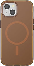 PopSockets iPhone 15 Phone Case with MagSafe, Wireless Charging Compatible, Neutral - Amber