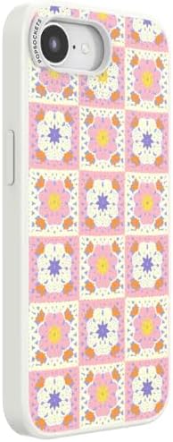 PopSockets iPhone 16/17E Phone Case with MagSafe- Desert Crochet | Magnetic, Wireless Charging, Camera & Drop Protection, Western, Boho, Aesthetic, iPad, Removable, Popper