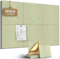 JBER Cork Board Alternative, 6 Pack 36" x 24" Felt Board, Grass Green