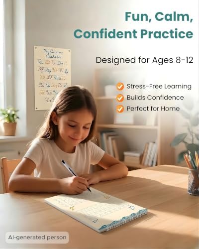 Magic Grooved Cursive Handwriting Workbook for Kids