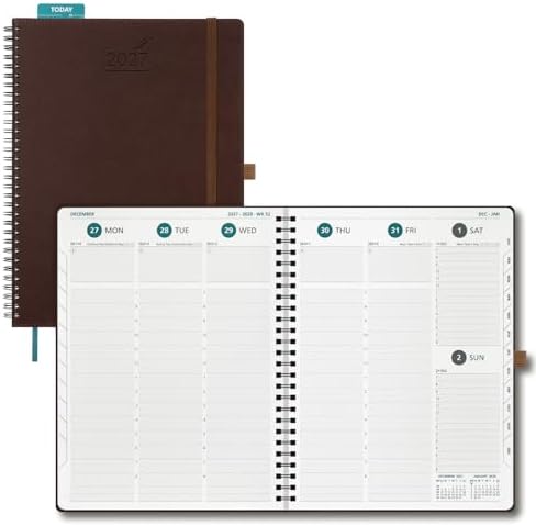 BEZEND 2027 Planner Weekly and Monthly, Daily Calendar Book, Large 8.5"x11"