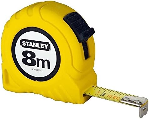 Stanley 1-30-457 Tape Measure, Yellow/Black, 8 m/25 mm