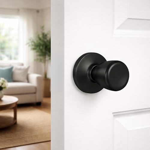 Design House Terrace Dummy Door Knob, Matte Black