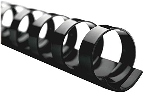 GBC CombBind Binding Spines, 1-0.5-Inch Spine Diameter, Black, 320 Sheet Capacity, 100 Spines (4200010)