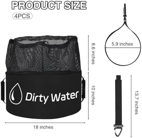 Nilight 4 Pack RV Hose Storage Bag, Waterproof Utility Organizer