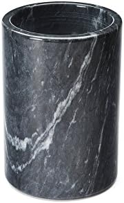Fox Run Marble Wine Bottle Holder and Utensil Crock, Black