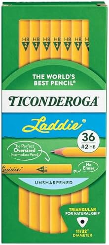 Ticonderoga PENCIL LADDIE TRI-WRITE W/O ERASER PACK OF 36