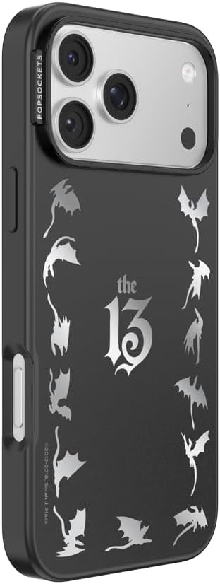 PopSockets iPhone 17 Pro Max Phone Case with MagSafe, Wireless Charging Compatible, Dragon - The 13