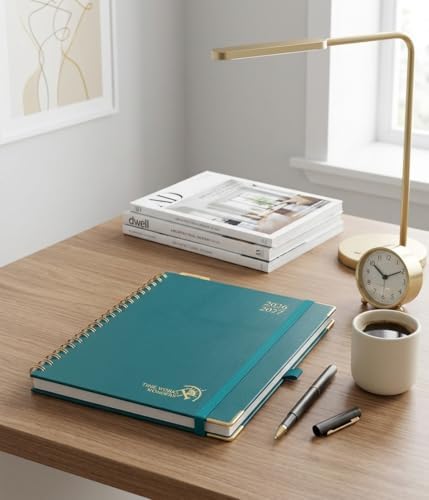 POPRUN 2026-2027 Weekly Planner 10" x 8"Weekly and Monthly Planner Calendar
