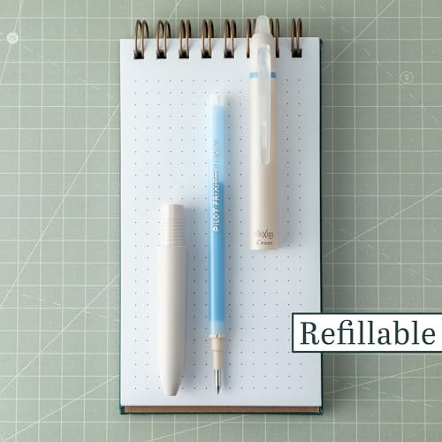 PILOT FriXion Waai Retractable & Refillable Erasable Gel Pens, Extra Fine Point 0.5 mm, Periwinkle Ink, 12 Count