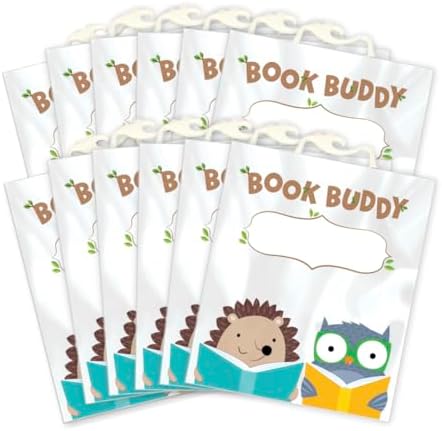 CTP Woodland Friends Book Buddy Bags 12-Pack 12 Bags with snap Closure Handles (Creative Teaching Press 11171)