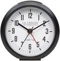 La Crosse Technology 617-710B-INT 4-Inch Round Black Atomic Analog Alarm Clock