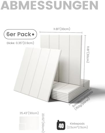 Bumusty 36" x 24" Large Cork Board Alternative, Milky White
