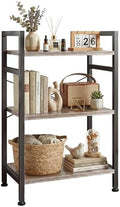 3 Tier Bookshelf, Free Standing Bookcase with Open Storage Shelves