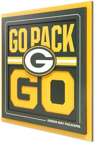 YouTheFan NFL Green Bay Packers Slogan Series 3D Wall Art