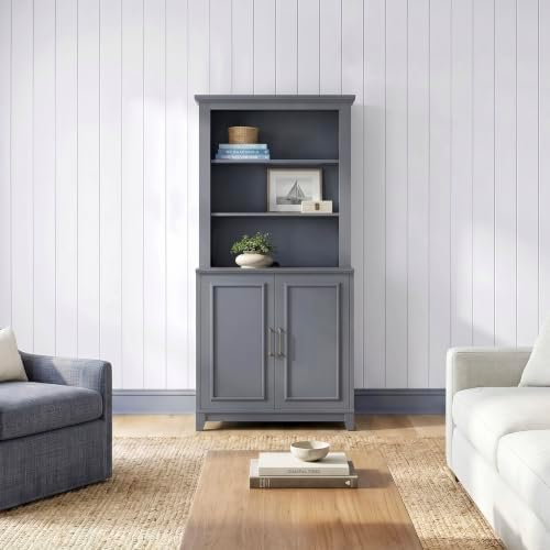Martha Stewart Lily Pond Modular Hutch, Slate Blue