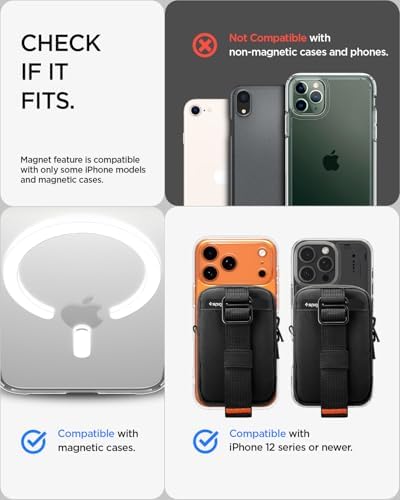 Spigen for MagSafe Wallet Magnetic Pouch Organizer, Tintap Zip V2 MagFit