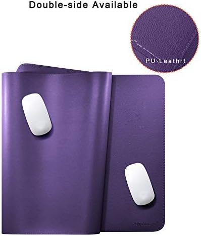 Mydours 38"x16" Large Desk Pad, Purple Desk Mat, XL PU Leather Mouse pad