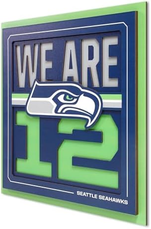 YouTheFan NFL Seattle Seahawks Slogan Series 3D Wall Art