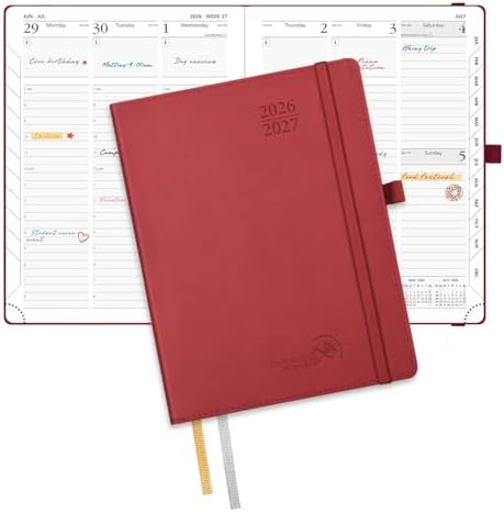 POPRUN Planner 2026-2027, 6.5" x 8.5", Academic Daily Weekly and Monthly