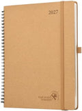 POPRUN 2027 Planner,8.5''x10.5'' Recycled Paper Weekly and Monthly Calendar